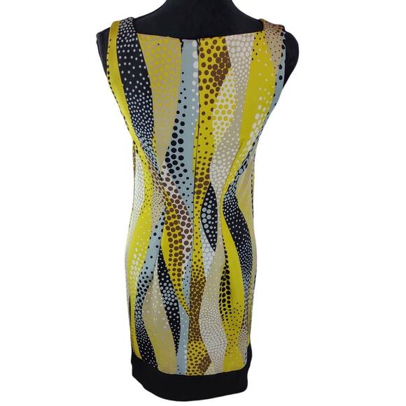 Kim Rogers Women's Midi Dress Extra Small Polyester Spandex Polka Dots Abstract - Picture 2 of 5
